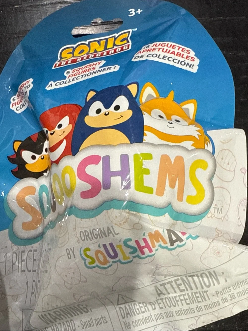 Set of 2 SQUISHMALLOWS SQUOOSHEMS Sonic The Hedgehog Mini 2